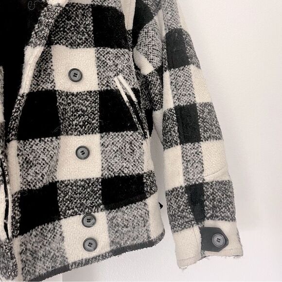 Rebecca Minkoff Allegra Jacket Plaid Wool Coat - Picture 7 of 9